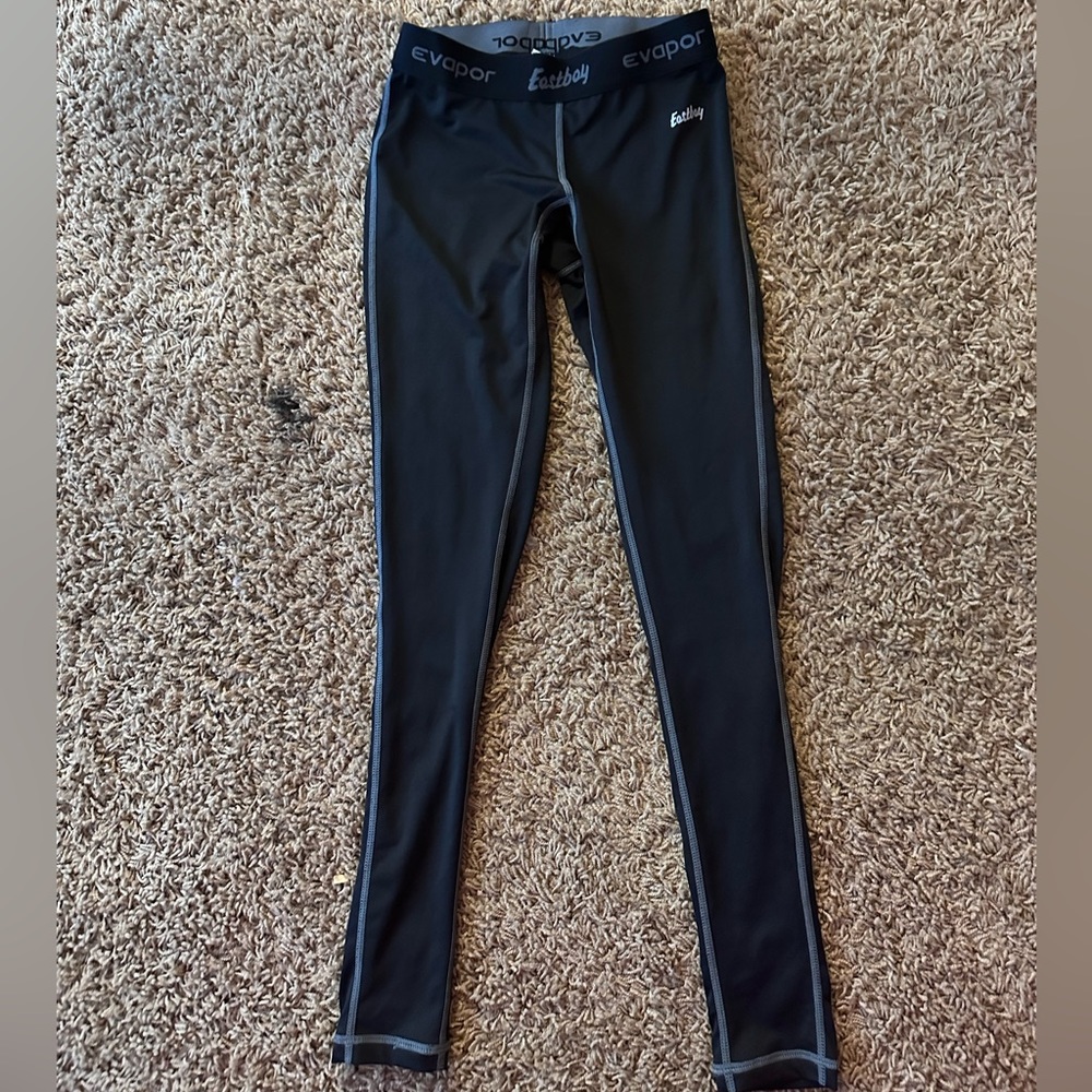 Eastboy evapor grey lined black leggings